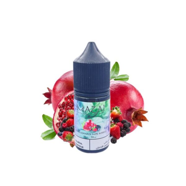 سالت انار و میکس بِری کمپانی مزاج | Mazaj Pomegranate Mix Berry Salt 30ml